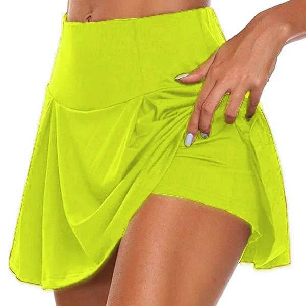 Zik Hekiy Women's Tennis Skirt with Shorts - Stretchy Summer Sporty Mini - Buy Center US