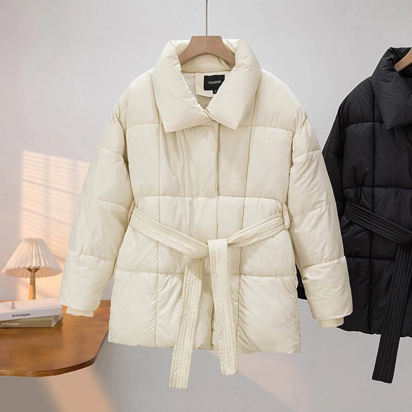 Vielleicht 2024 Korean Puffer Jacket - Women's Thick Cotton Coat - Buy Center US