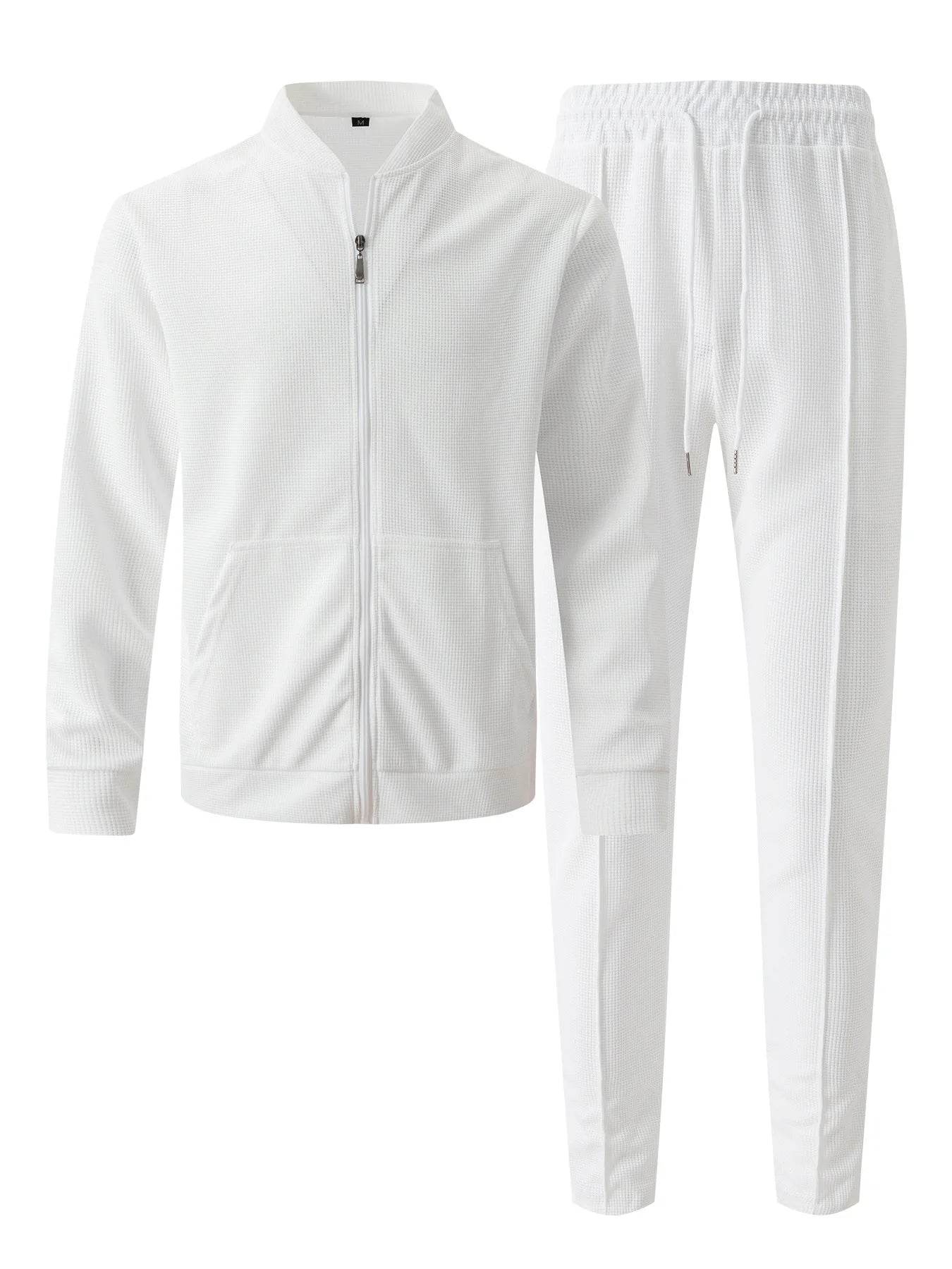 Boilen Heng Xin Men's Casual Blazer Set - Waffle Baseball Suit - Buy Center US