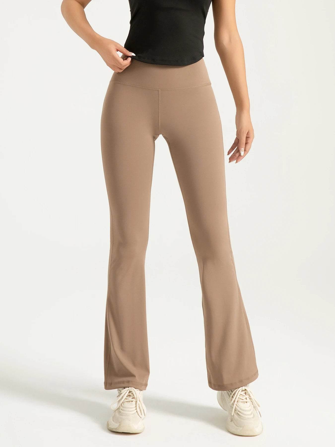Women's High Waisted Bootcut Yoga Pants - Stylish Flared Activewear - Buy Center US