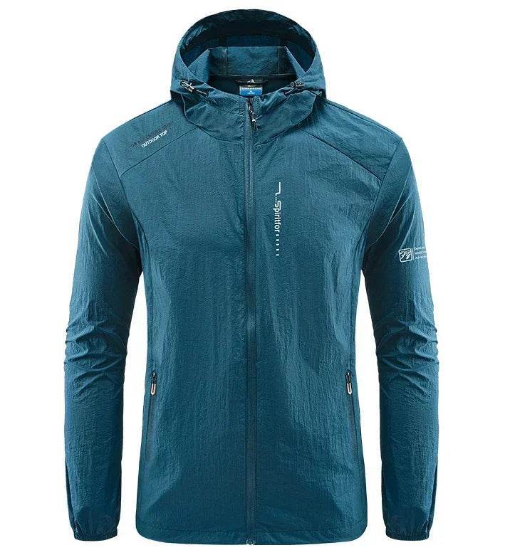 BOOERJUE Men's Thin Quick Dry Jacket - Sun-Protective Hooded Windbreaker - Buy Center US