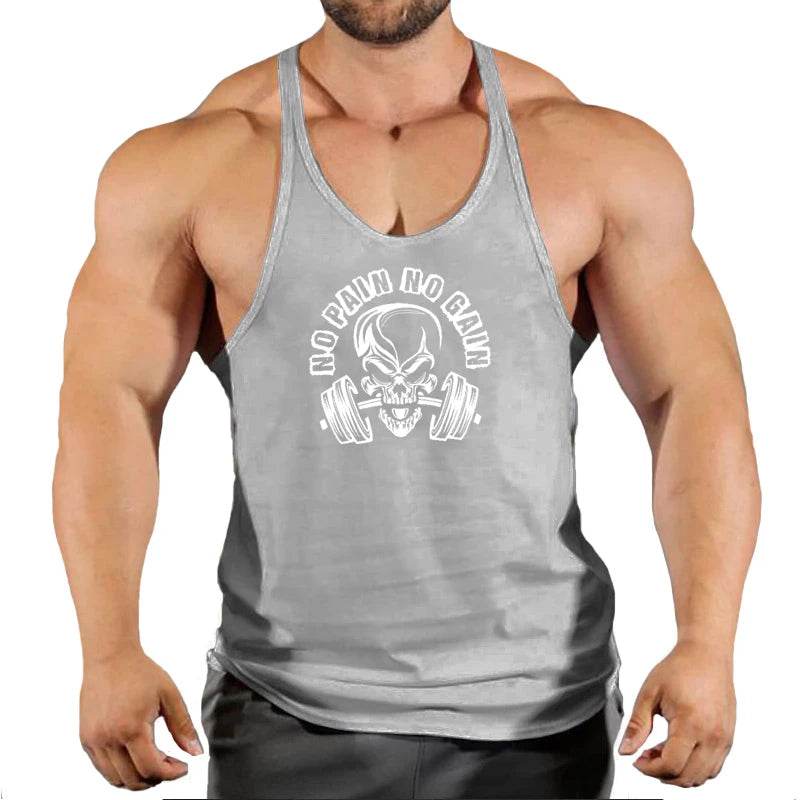 2024 Cotton Sleeveless Tank Tops for Men - Casual Bodybuilding Vest - Buy Center US