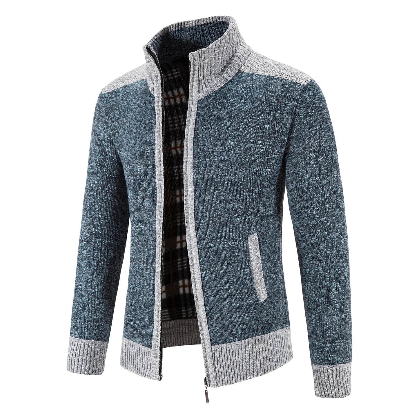 ENWEIGE Men's Fleece Sweater Coat - Warm Knit Zip Windbreaker Jacket - Buy Center US