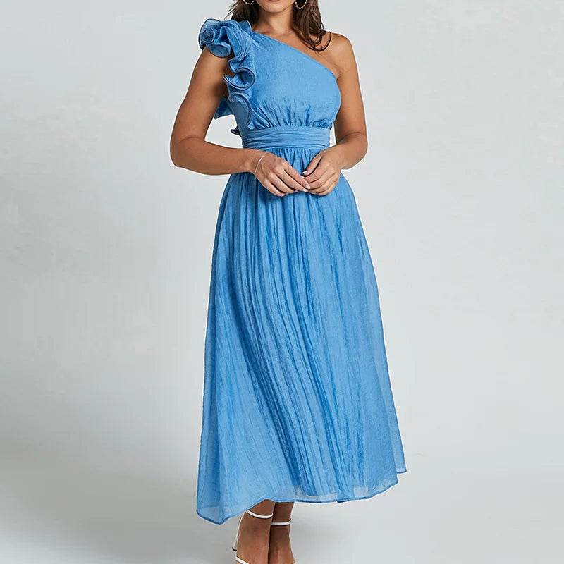 MAFIRRY Women’s V-Neck Hollow Out Maxi Dress - Elegant Summer Style - Buy Center US