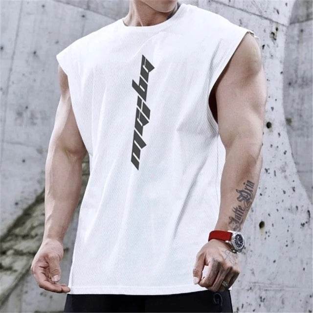 Men's Bodybuilding Tank Tops - Summer Fitness Sleeveless Workout Shirts - Buy Center US