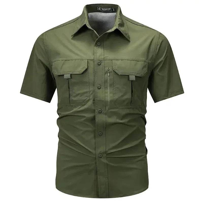 Wolf Inheritance Men's Tactical Short Sleeve Shirt - Quick Dry & Breathable - Buy Center US