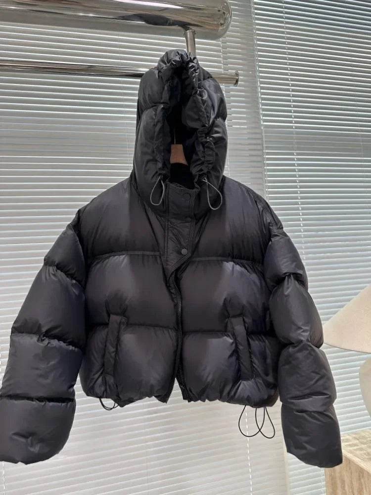 Women's Casual Oversized White Duck Down Jacket - Warm & Stylish - Buy Center US