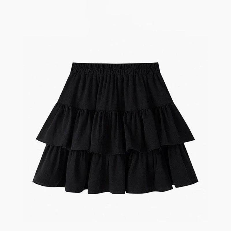 GIDYQ Women's A-Line Pleated Skirt - Summer Ruffle Mini Style - Buy Center US