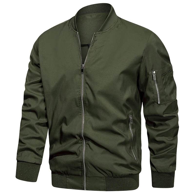 ReFire Gear Men's Lightweight Bomber Jacket - Casual Spring & Autumn Style - Buy Center US
