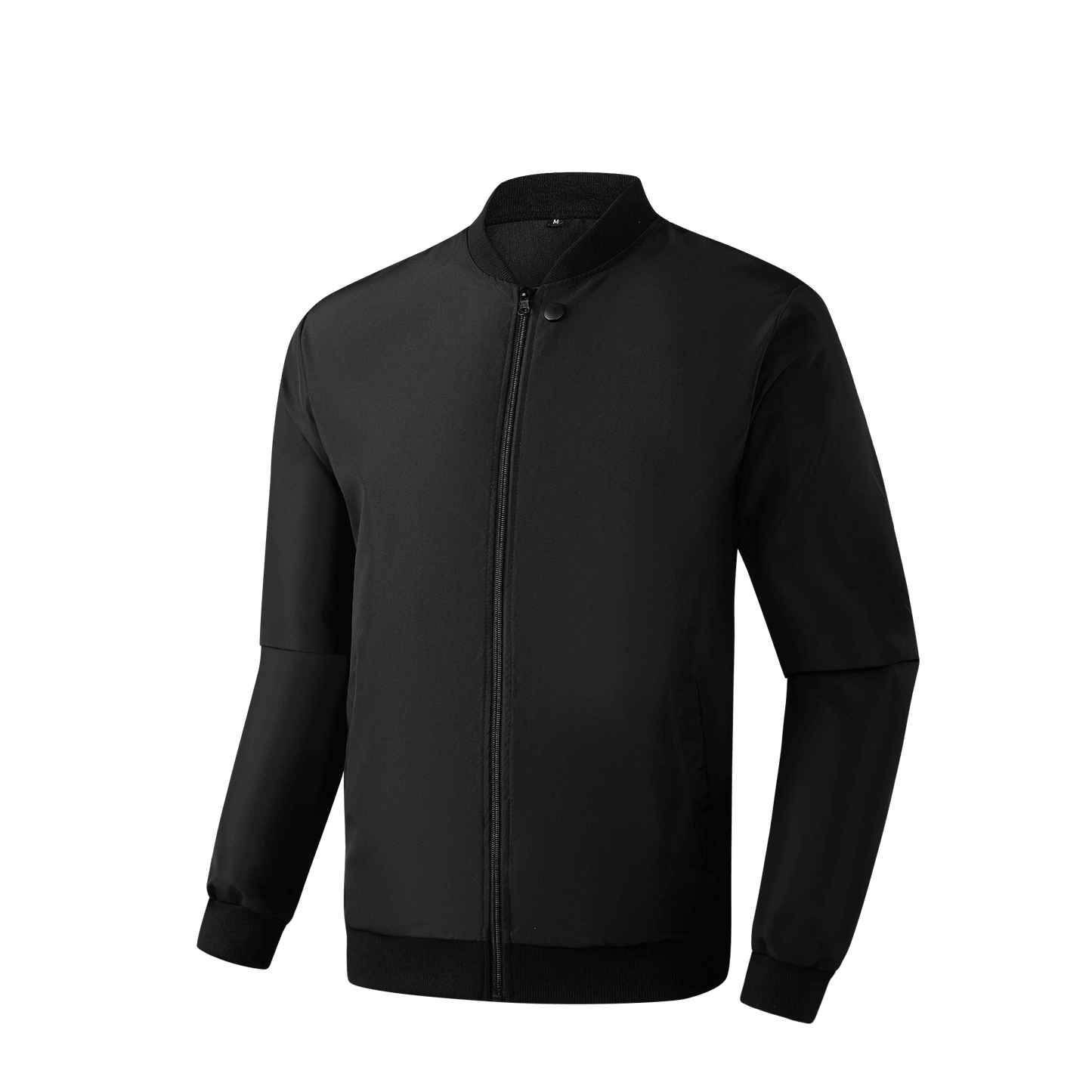 Men's Casual Thin Baseball Collar Jacket - Solid Color, Loose Fit for Spring - Buy Center US