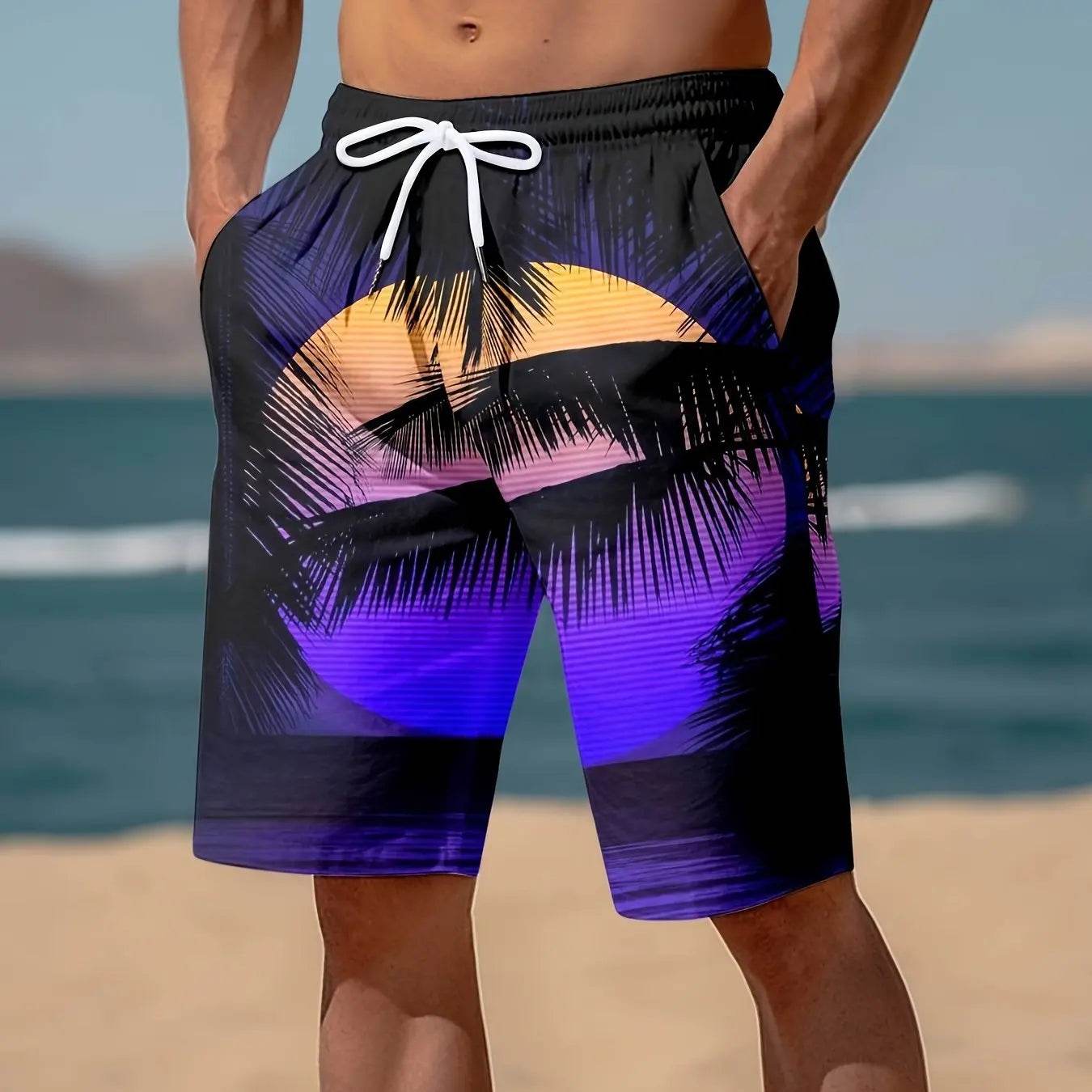 Colorful Summer Hawaiian Beach Shorts - Casual Surfing Trunks for All - Buy Center US