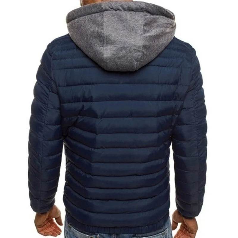 RickRack Men's Hooded Parka Jacket - Warm, Casual, Plus Size in S-3XL - Buy Center US