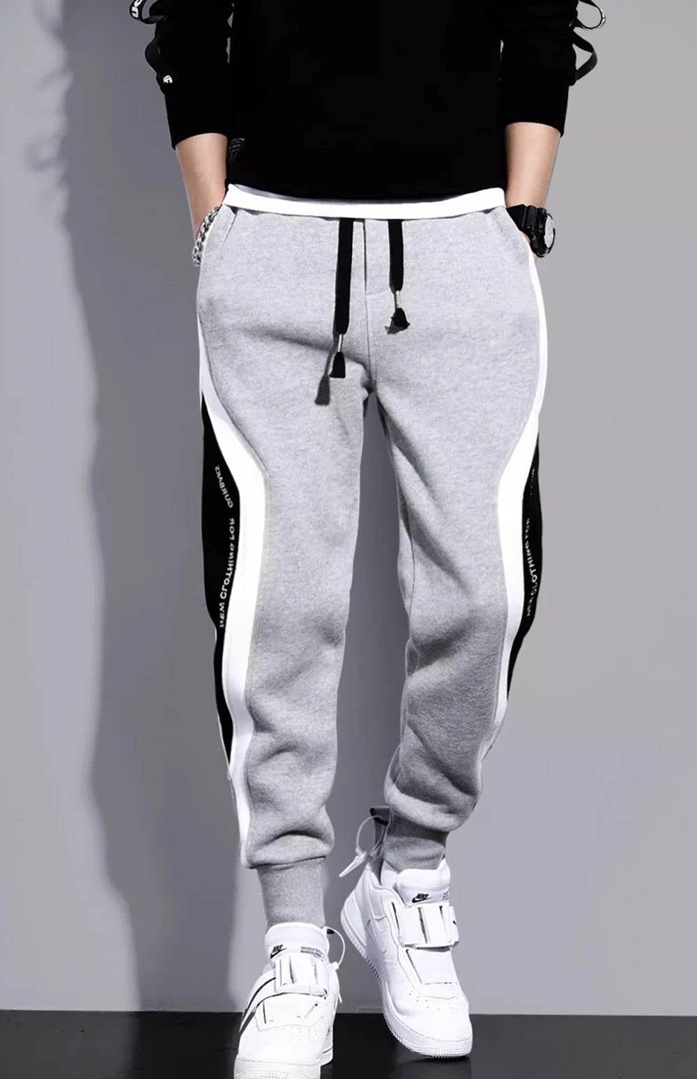 2024 Men's Casual Sports Pants - Loose Fit Patchwork Running Trouser - Buy Center US