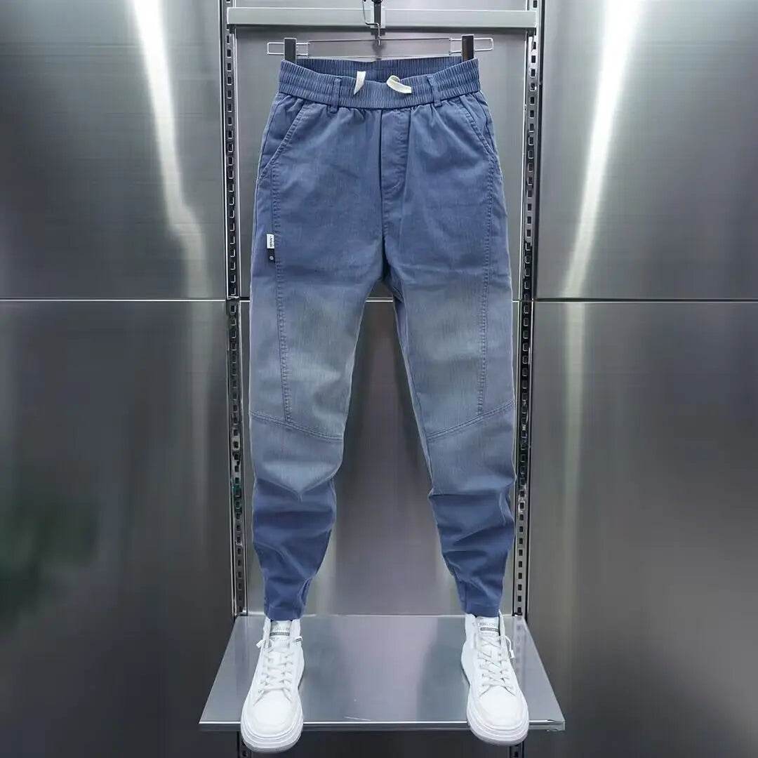 Luxury Men's Casual Loose Fit Denim Jeans - Spring & Autumn Streetwear - Buy Center US