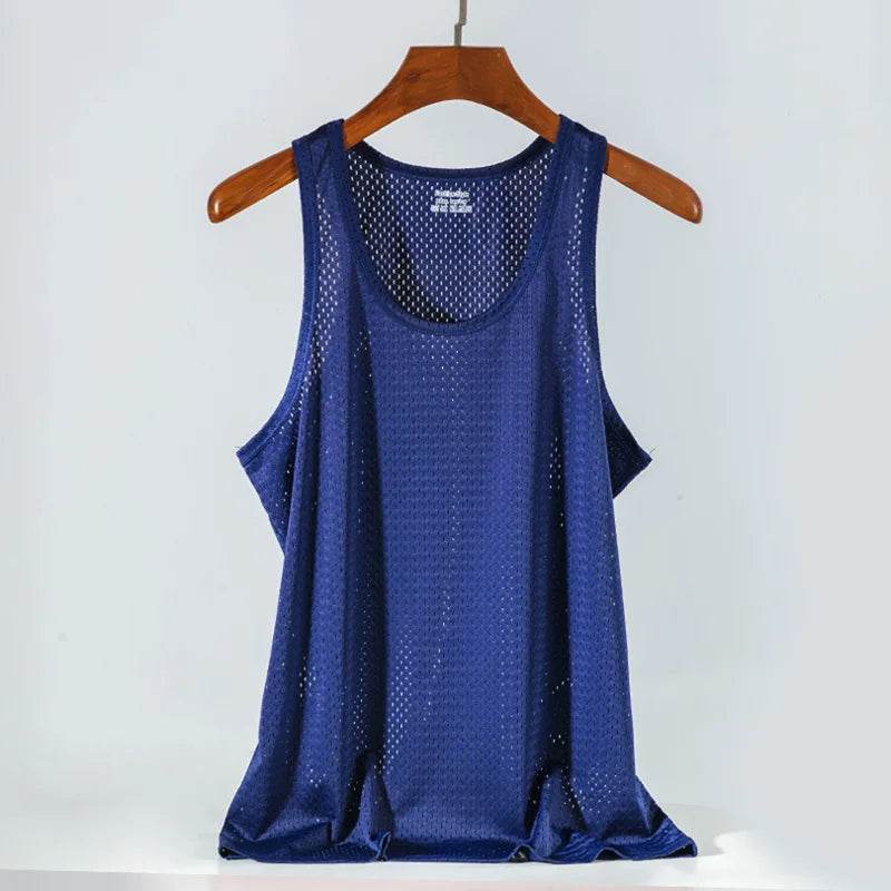 2024 Men's Summer Mesh Tank Tops - Quick-Drying & Breathable Vest - Buy Center US