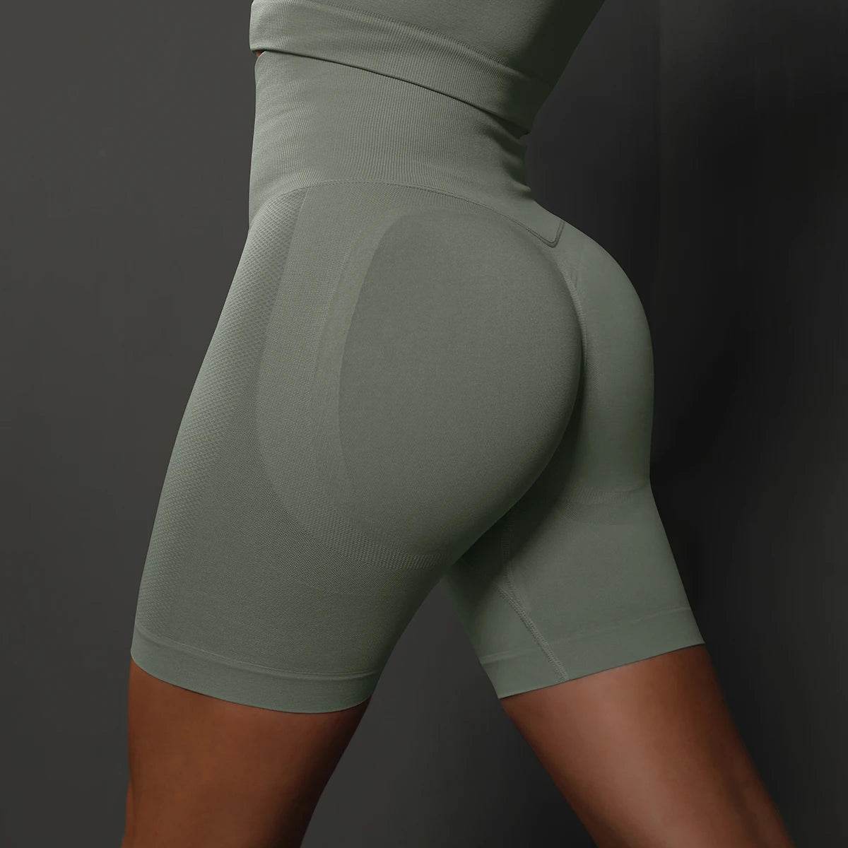 Hamidou High Waist Yoga Shorts for Women - Seamless Gym Fit - Buy Center US