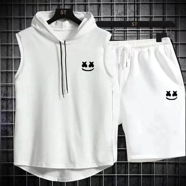 Summer Men's Two Piece Set - Casual T-Shirt & Shorts Tracksuit - Buy Center US