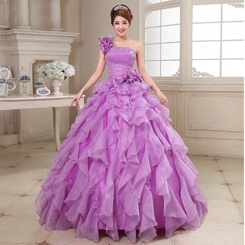 MAIYA LILY Candy Color Quinceanera Dresses - Plus Size Tiered Ball Gown - Buy Center US