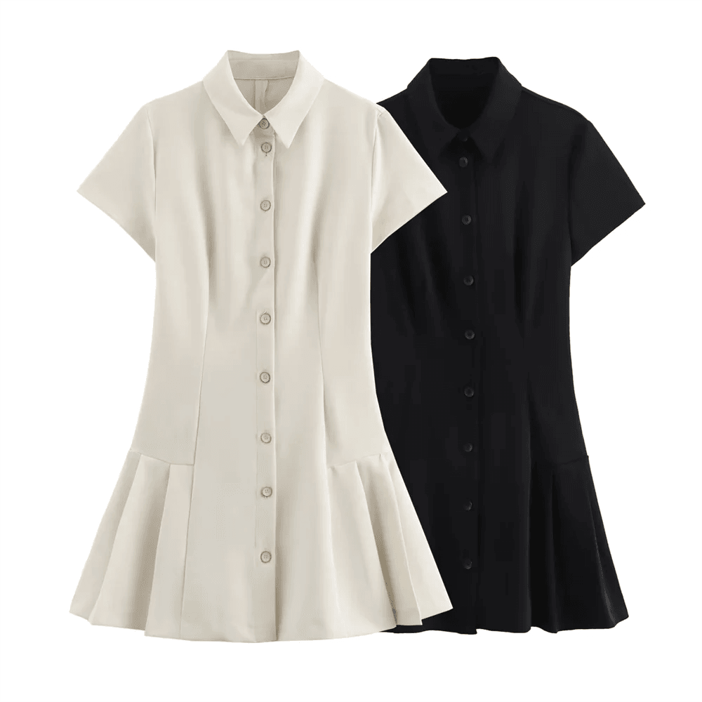 UNIZERA Women's Slim Fit Polo Dress - Casual Short Style for Spring - Buy Center US
