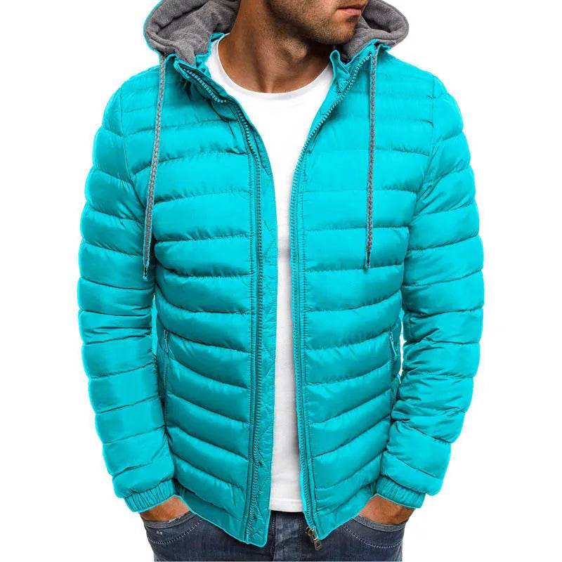 RickRack Men's Hooded Parka Jacket - Warm, Casual, Plus Size in S-3XL - Buy Center US