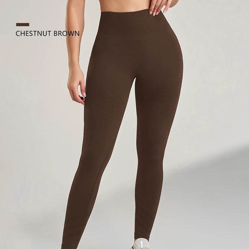 High-Waisted Seamless Yoga Pants - Peach Butt Lift Fit for Women - Buy Center US