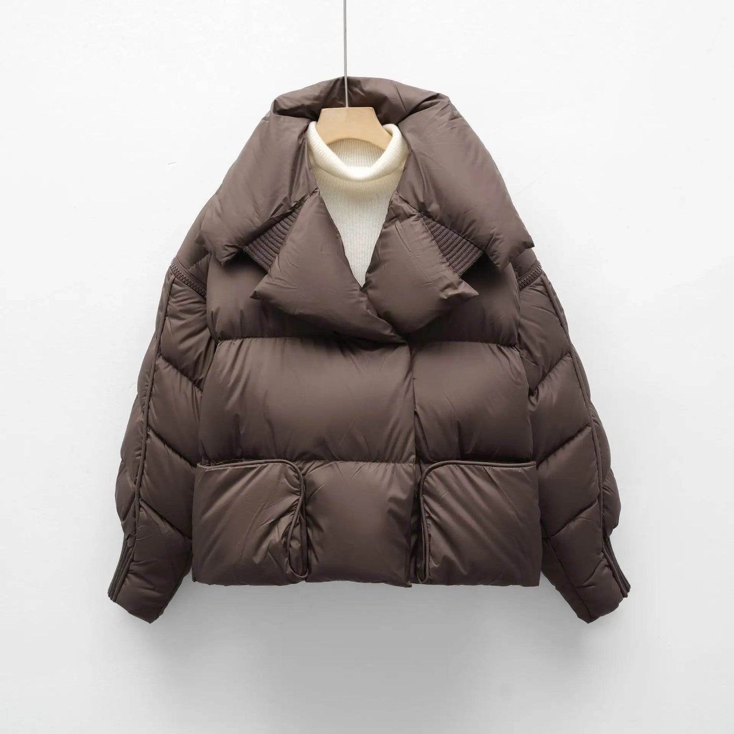 Women's White Duck Down Jacket - Warm Parkas with Removable Sleeves - Buy Center US