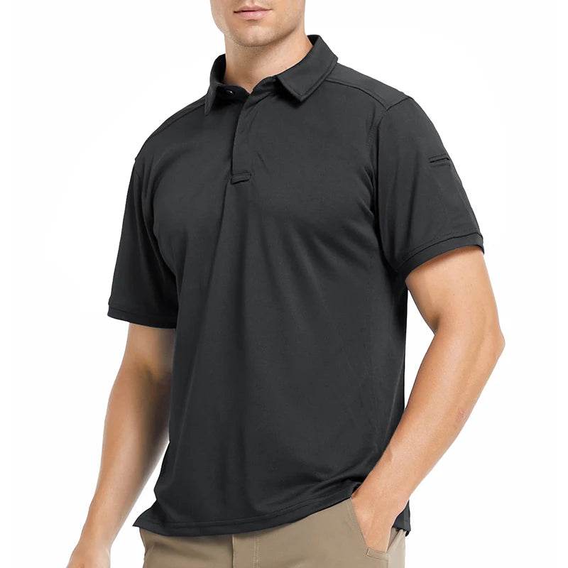 ReFire Gear Men's Short Sleeve Polo Shirt - Lightweight Tactical Outdoor Wear - Buy Center US