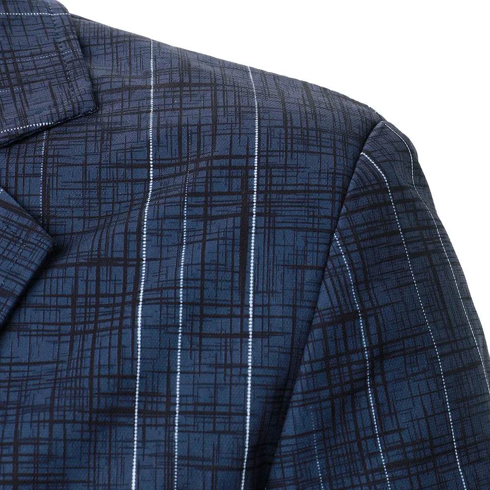 Stylish Men's Suit Jacket - Retro Design with Breast Pocket for Events - Buy Center US