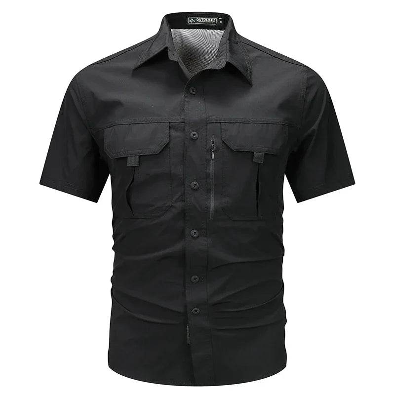 Wolf Inheritance Men's Tactical Short Sleeve Shirt - Quick Dry & Breathable - Buy Center US