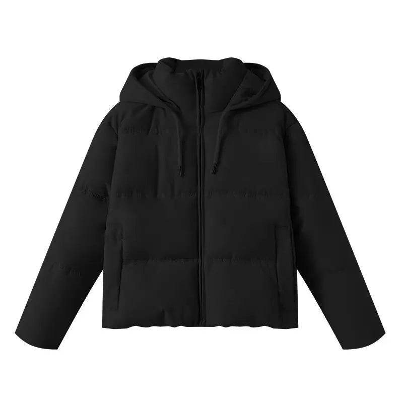 Women's Hooded Zipper Down Jacket - Warm, Stylish & Thick Winter Coat - Buy Center US