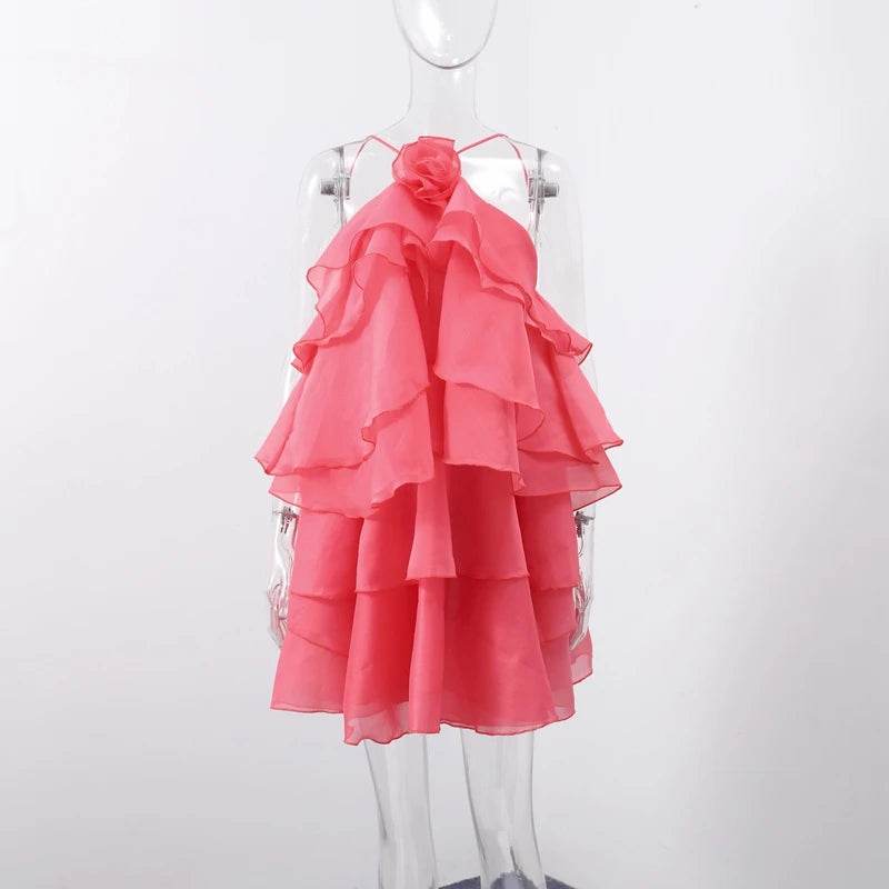 LLYGE Women's Beach Layer Ruffles Maxi Dress - Backless & Slim Fit - Buy Center US