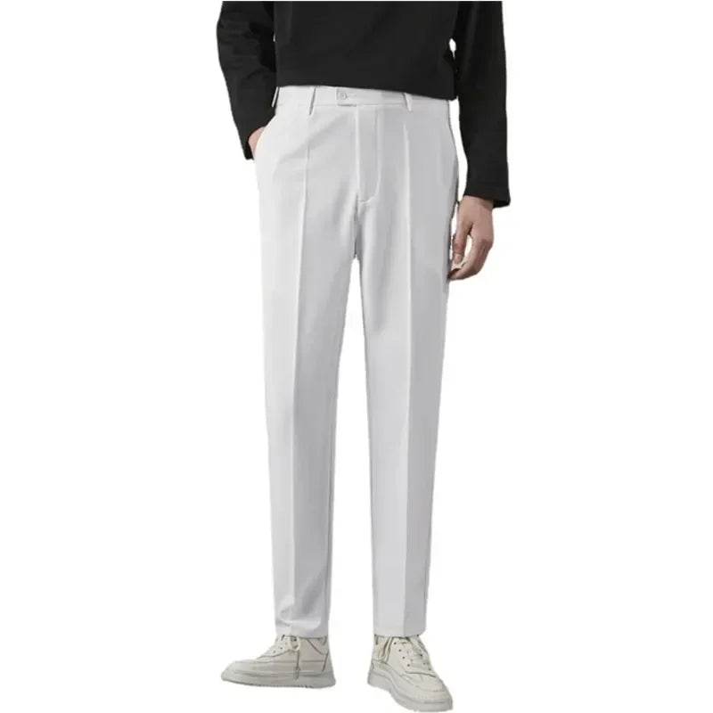 Men's Slim Fit Suit Pants - 5 Colors, Classic Business Trousers - Buy Center US