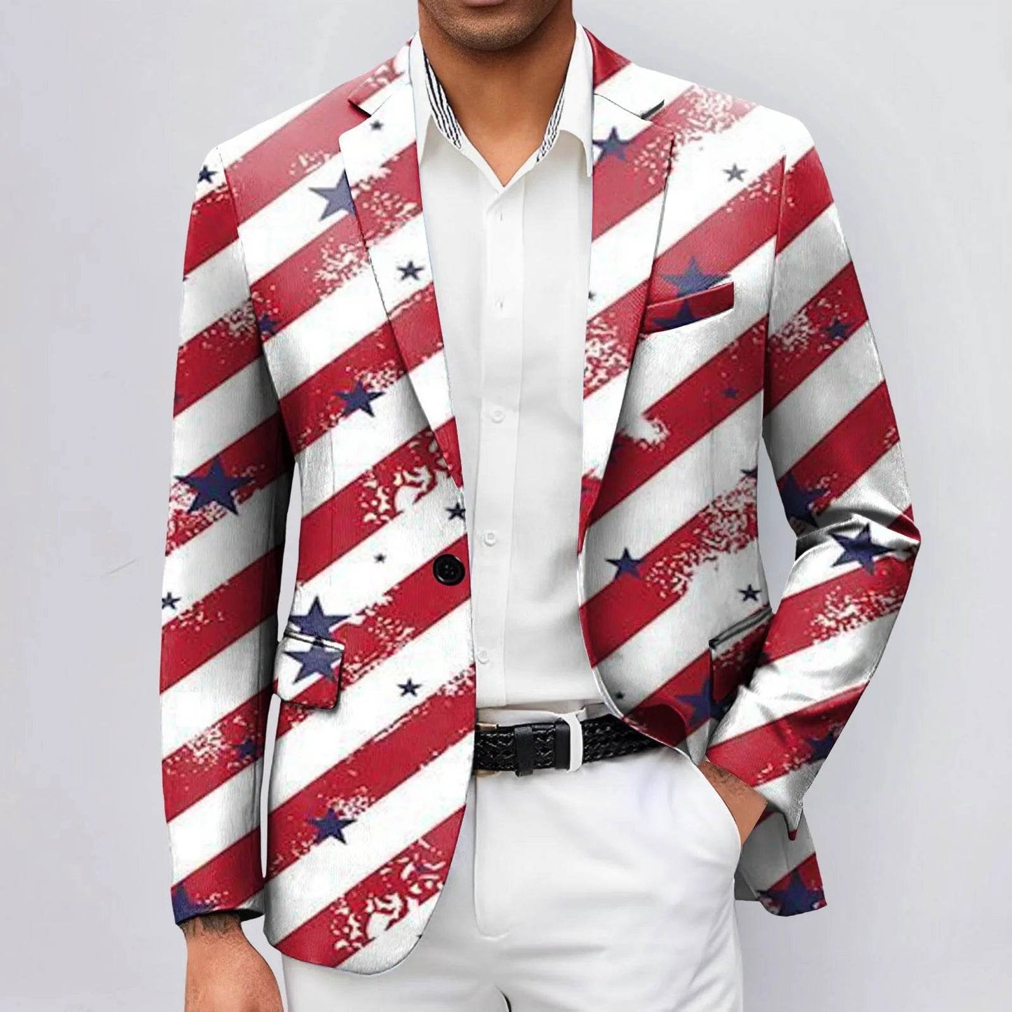 Stylish 3D Printed Jacquard Suit Jacket for Men - Business & Fashion - Buy Center US
