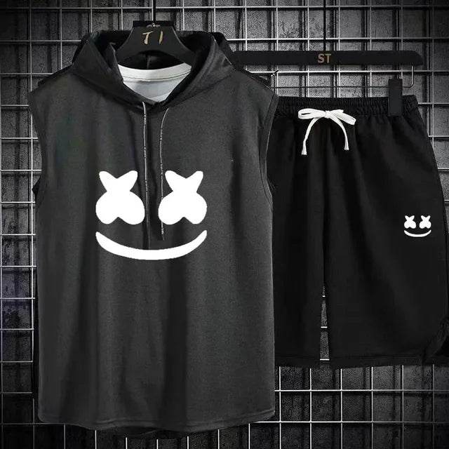 Summer Men's Two Piece Set - Casual T-Shirt & Shorts Tracksuit - Buy Center US