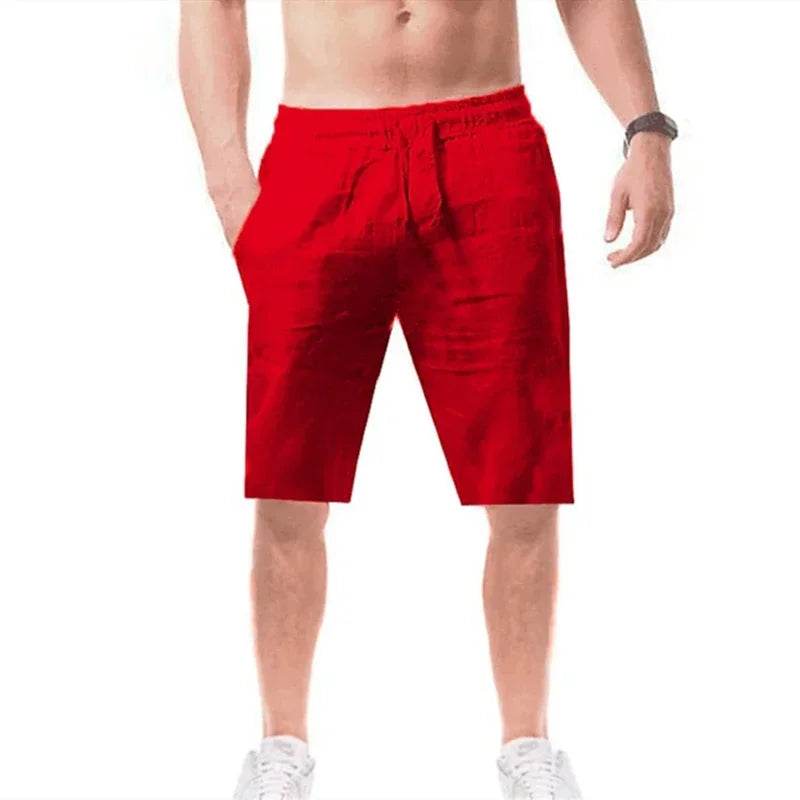Men's Casual Cotton Linen Baggy Pants - Breathable Fitness Trousers - Buy Center US