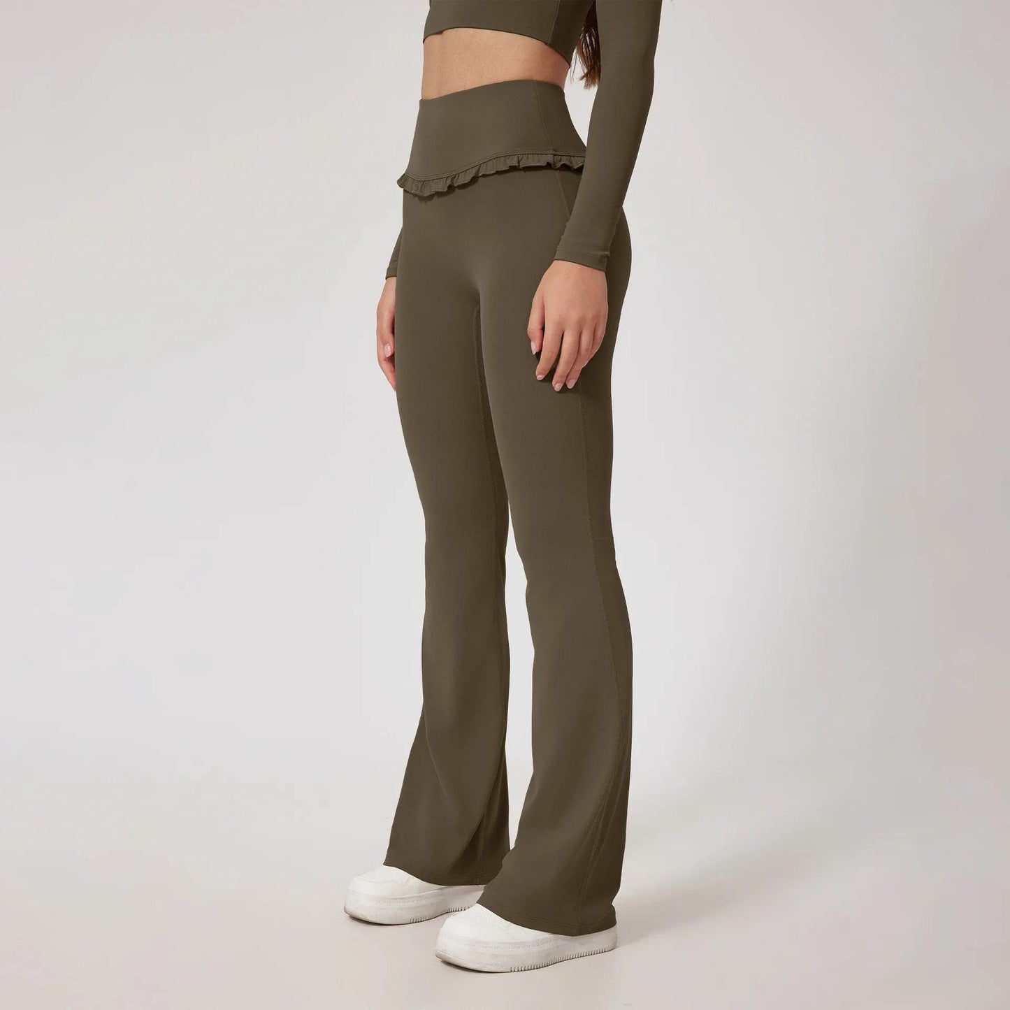 Mr.Nut Women's Workout Flare Pants - Soft, High Elastic, Breathable - Buy Center US