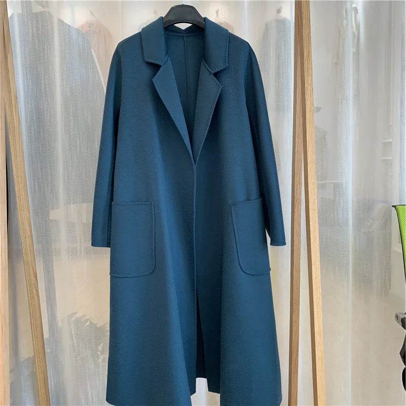 RosEvans Handmade Wool Coat - Double-Sided, Casual Style for Women - Buy Center US