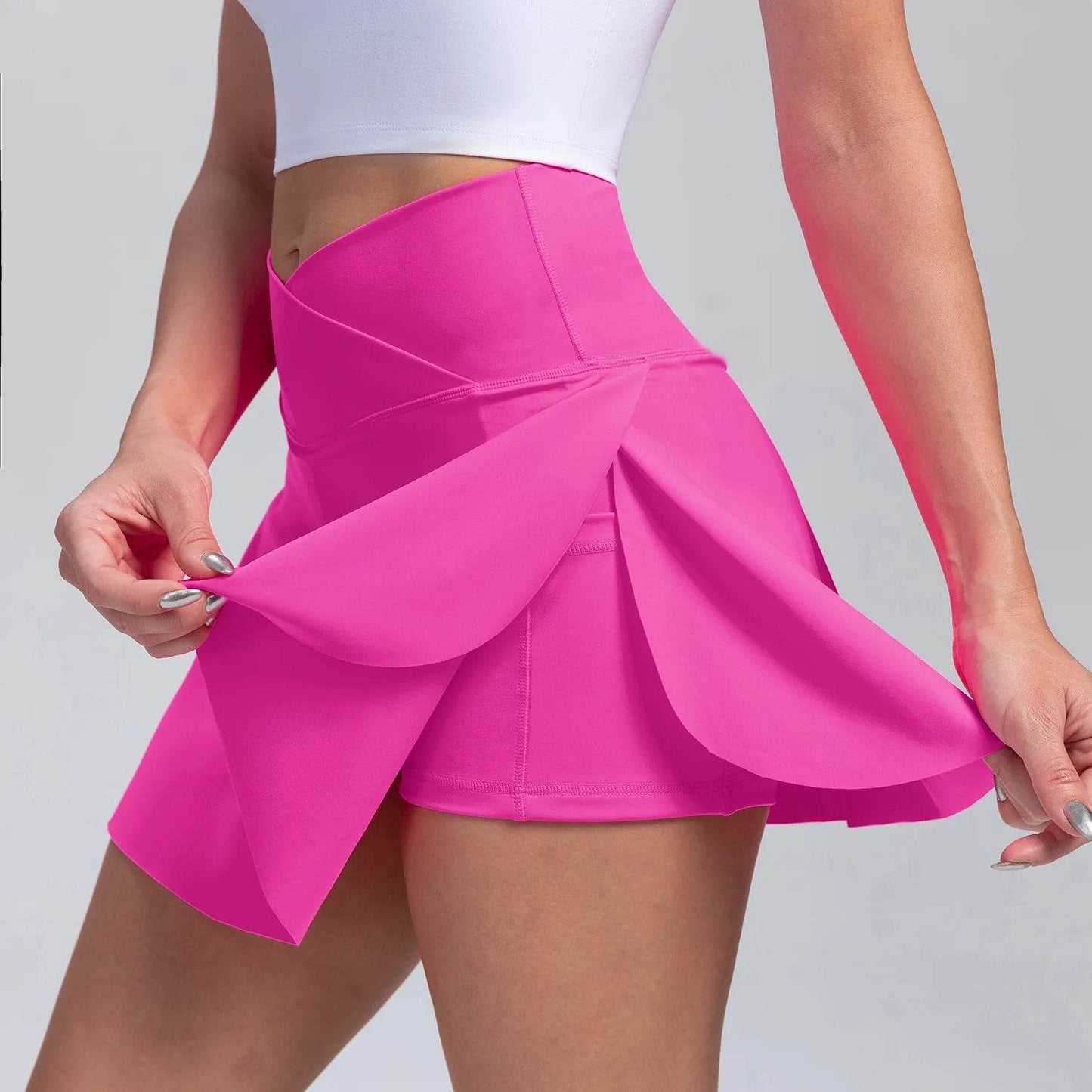 LUOBOLAN 2 in 1 Women’s Sports Skirt - Anti-Exposure Gym Shorts - Buy Center US
