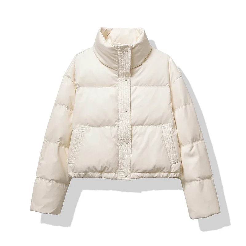 Heliar Women's Vintage Cotton-Padded Jacket - Thickened, Warm Hoodless - Buy Center US