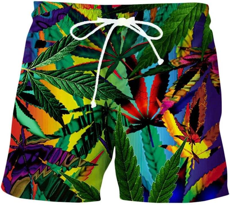 Men's 3D Print Beach Shorts - Casual Quick Drying Summer Swimwear - Buy Center US