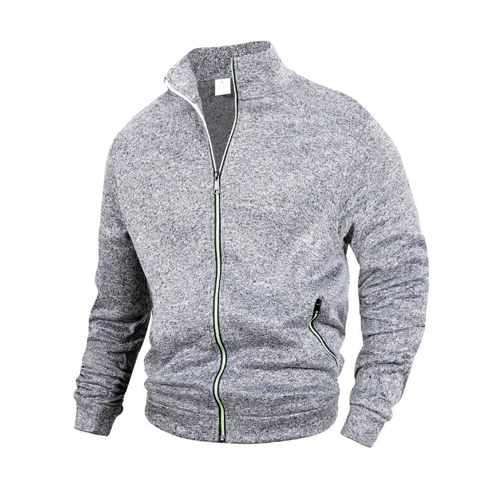 Men's Casual Stand Collar Zipper Jacket - Spring & Autumn Windbreaker - Buy Center US