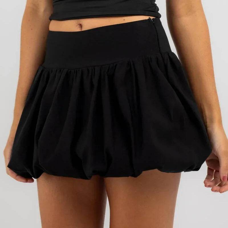 Y2K Women’s Bubble Mini Skirt - Ruffle Flare, High Rise Style - Buy Center US