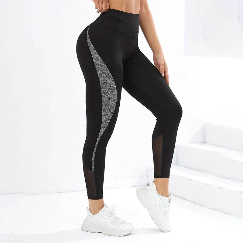 High Waist Multi-Color Yoga Leggings - Tummy Tightening, Four-Way Stretch - Buy Center US