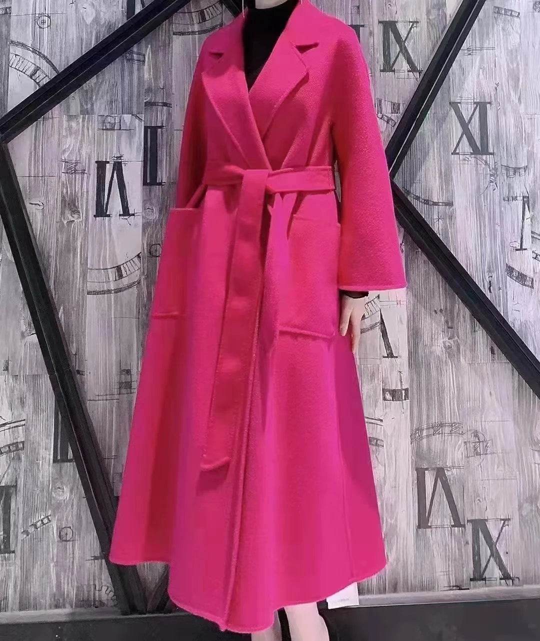 RosEvans Handmade Wool Coat - Double-Sided, Casual Style for Women - Buy Center US