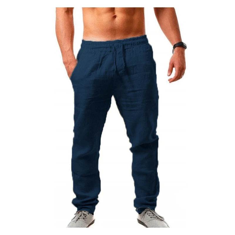 2025 Stylish Mens Cotton Hemp Trousers - Breathable Casual Wear - Buy Center US