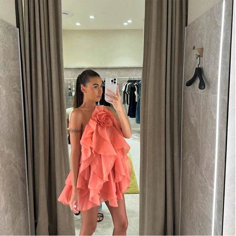 LLYGE Women's Beach Layer Ruffles Maxi Dress - Backless & Slim Fit - Buy Center US