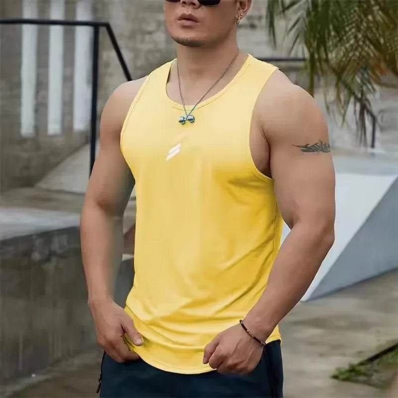 RUASPV Men's Casual Tank Top - Quick Dry Sports Vest for Summer Fitness - Buy Center US