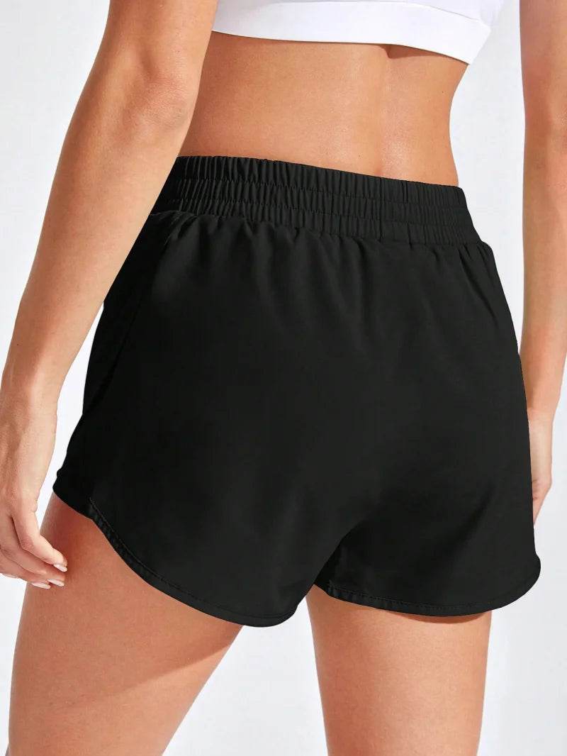 Women's Yoga Shorts - Elastic Fitness Workout Leggings for Gym - Buy Center US