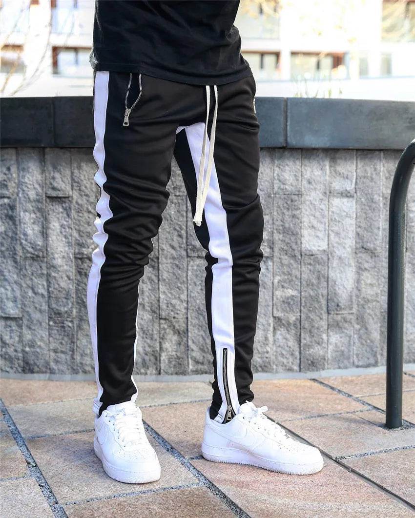 Men's Casual Hip Hop Joggers - Lightweight Skinny Sportswear Pants - Buy Center US