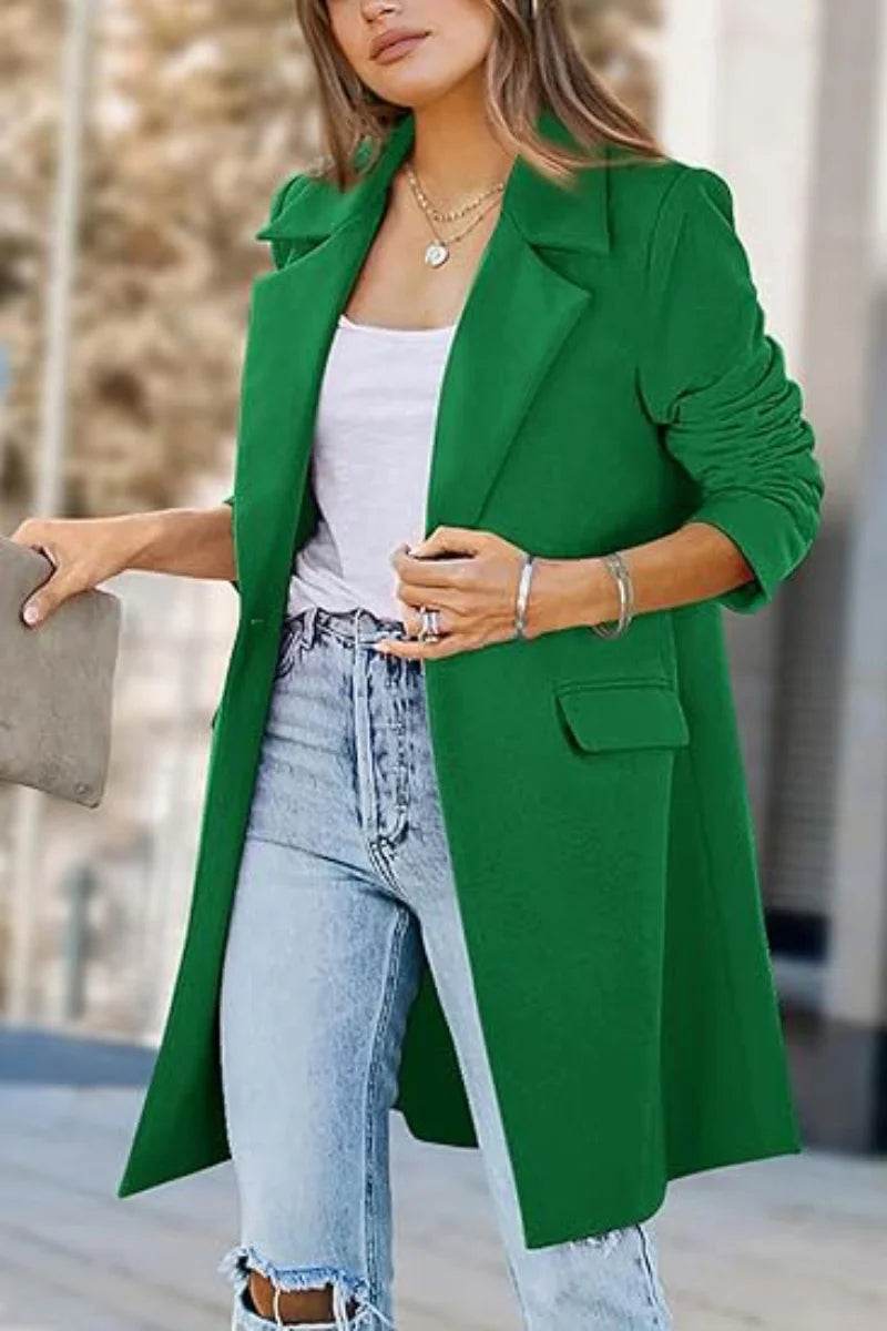 RVHSWDS Women's Double-Breasted Wool Blend Winter Coat - Long Outerwear - Buy Center US